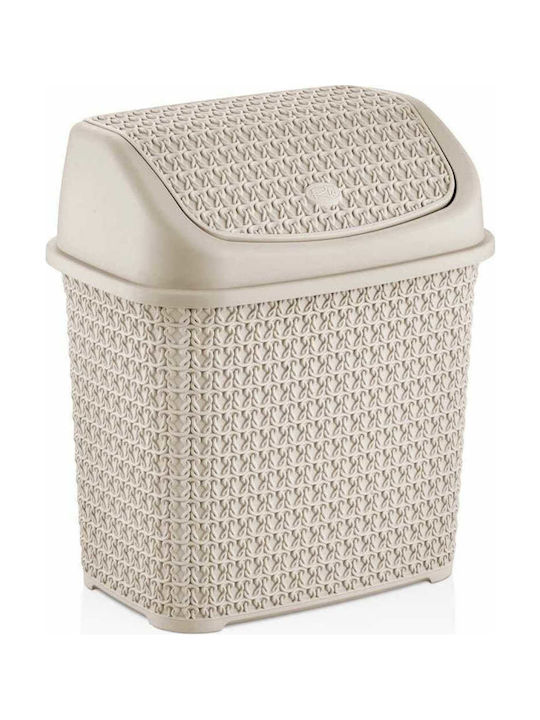 Viosarp Plastic Waste Bin 10lt Beige