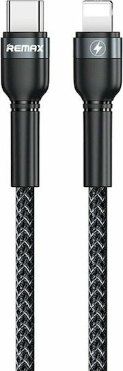 Remax Jany RC-171 Braided la Cablu Lightning 100W Negru 1m