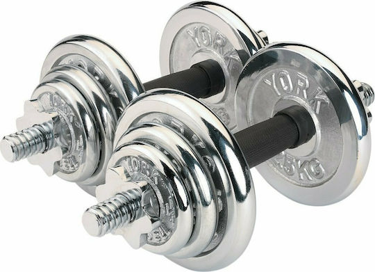 York Fitness Hantelset 2x 10kg im Fall