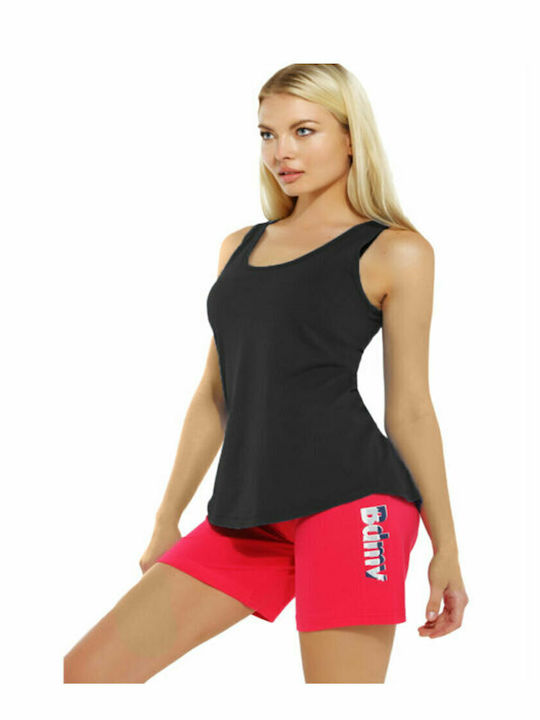 Bodymove Women's Athletic Blouse Sleeveless Black