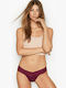 Victoria's Secret Women's Brazil with Lace Burgundy