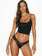 Victoria's Secret Women's Brazil with Lace Black