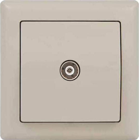 Mutlusan Daria TV Antenna Socket Aerial in Beige color 10270