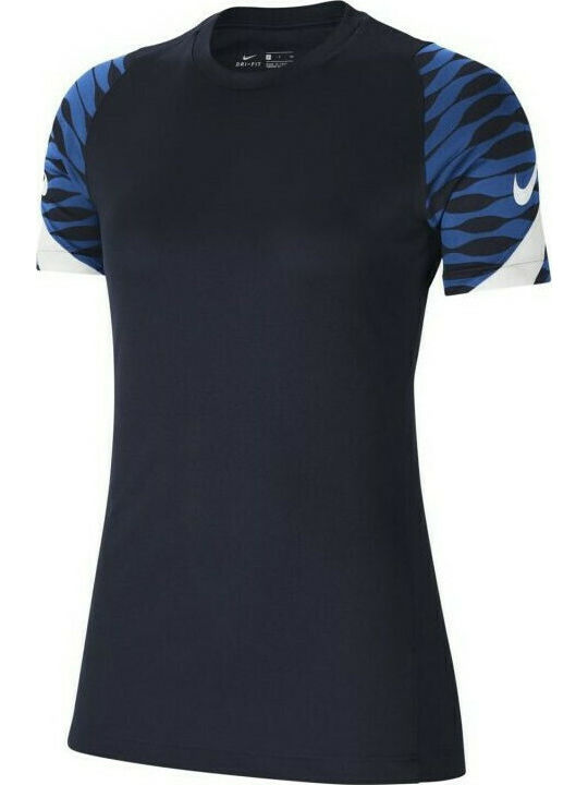 Nike Strike Damen Sport T-Shirt Dri-Fit Marineblau