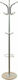 Freebox Metallic Coat Rack with Umbrella Holder Silver 37x37x170cm