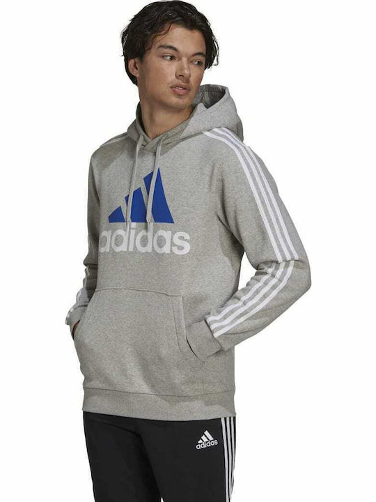 adidas Essentials Φούτερ Γκρι με Κουκούλα