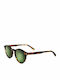 Polar Gold 111 Unisex Sonnenbrille mit Braun Schildkröte Kunststoff Gestell und Grün Polarisiert Linse