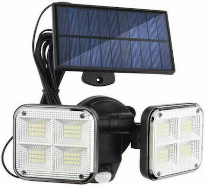 Rezistent la apă Panouri solare Proiector LED Alb Rece cu Senzor de Mișcare IP65
