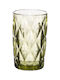 Cryspo Trio Kare Glass Water made of Glass in Green Color 330ml 52.703.50 1pcs