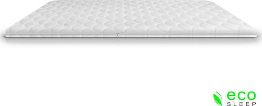 Eco Sleep Mattress Topper Memory Without Quilting Semi-Double Memory Foam with Removable Cover 130x200x4cm