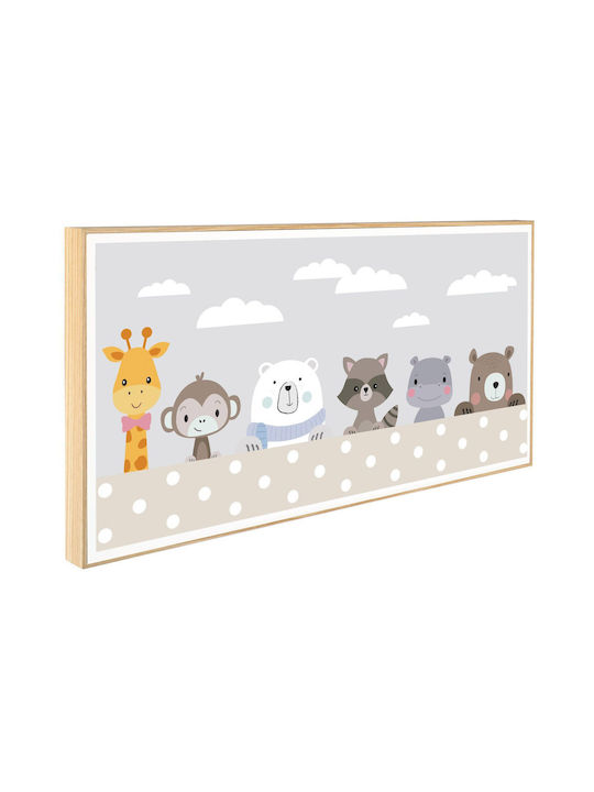 Children's frame with little animals KDP15 30x60cm