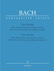 Barenreiter Bach J.S. Four Sonatas Παρτιτούρα για Πνευστά