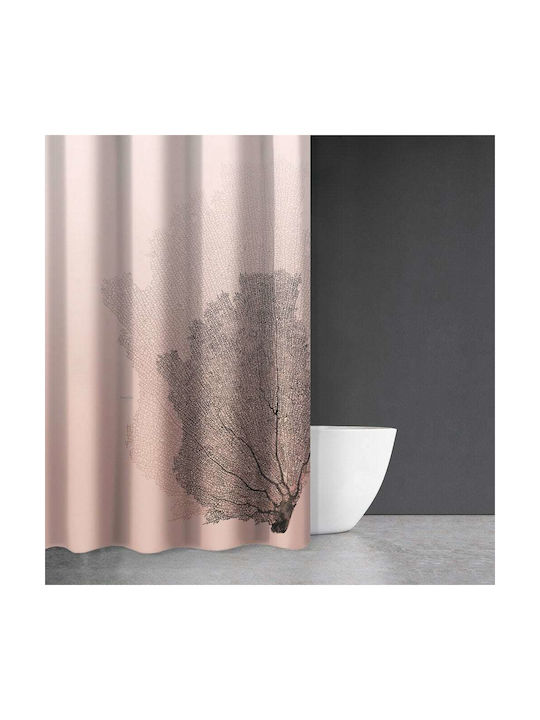 Saint Clair Seawater Des 621 Fabric Shower Curtain 180x200cm Old Pink