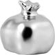 JK Home Decoration Tabletop Lucky Charm Pomegranate Silver Ceramic 5x5cm 1pcs
