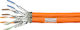 LogiLink S/FTP Cat.7 (10Gbps) Καλώδιο Δικτύου Ethernet χωρίς ακροδέκτες 100m Πορτοκαλί