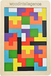 Tetris Puzzle Educational Toy Knowledge made of Wood for 3+ Years Old