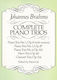 Dover Publications Brahms - Complete Piano Trios Sheet Music for Piano