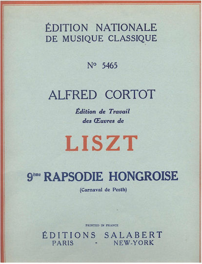 Durand Liszt - Rhapsodie Nr9 für Klavier Durand Liszt - Rhapsodie Nr9 für Klavier