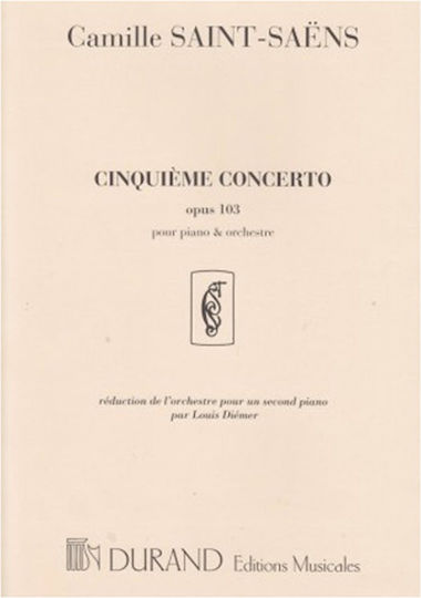 Durand Saint-Saens - Concerto N.5 Op. 103 Sheet Music for Piano