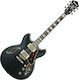 Ibanez AS73G Ηλεκτρική Κιθάρα Semiacoustic με HH Διάταξη Μαγνητών Black Flat
