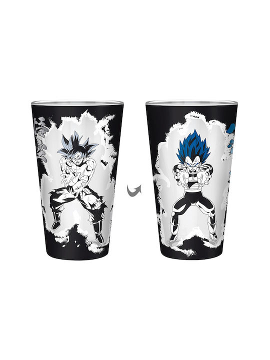 Abysse Dragon Ball - Goku Vegeta Glass made of Glass in Black Color 400ml 1pcs