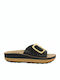 Lisa 35 Leather Women's Flat Sandals Anatomic in Black Color