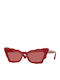 Valentino Women's Sunglasses with Red Plastic Frame and Red Lens VA4092 5110/84