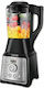 Hoomei Μπλέντερ με Γυάλινη Κανάτα 1.75 lt 1400W Μαύρο HM-6788