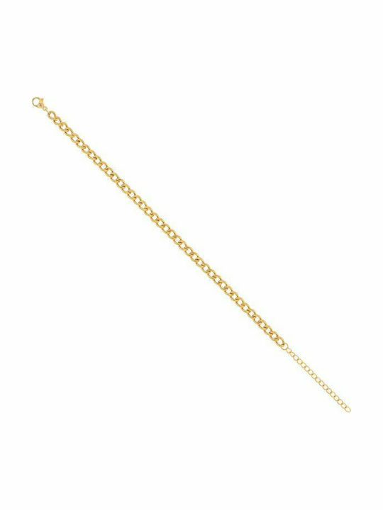 Visetti Chain Hand made of Steel Gold-plated Th...