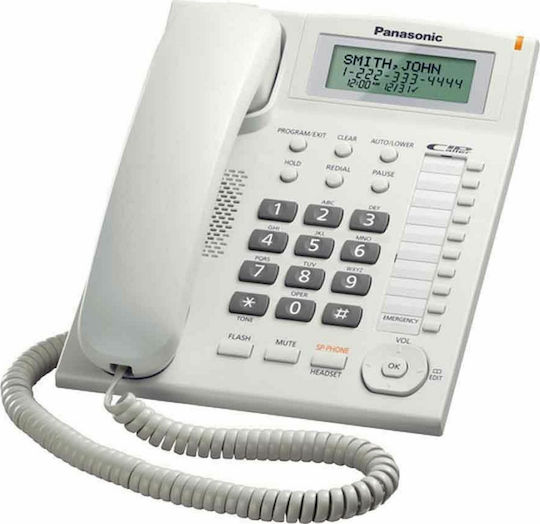 Panasonic KX-TS880FXW Кабелен телефон За офиса Бял KX-TS880FXW