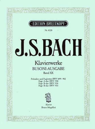 Breitkopf & Hartel J.S.Bach - Klavierwerke (Busoni-Ausgabe) Band XX Παρτιτούρα για Πιάνο