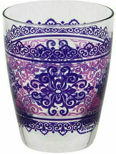 Cerve Charme Set of Glasses Water made of Glass Fuxia 300ml 3pcs
