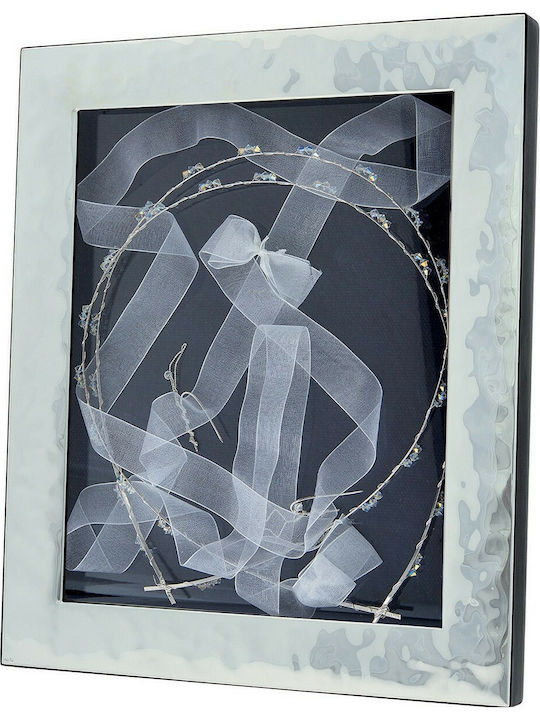 Prince Silvero Корона Кутия Корниз Правоъгълена Silver/White 25x20εκ.