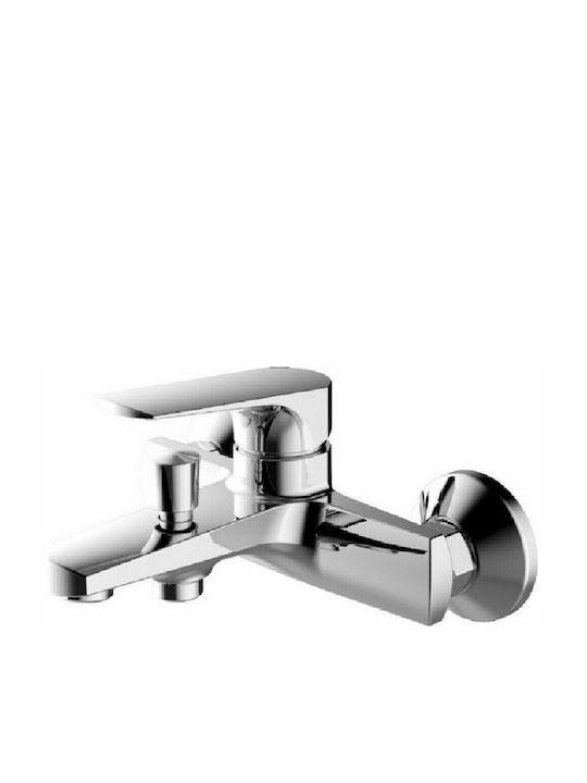 Gloria Mixing Bathtub Shower Faucet Complete Set Silver