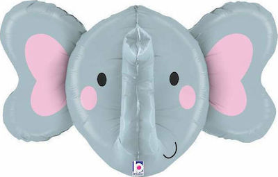 Ballon Folie Jumbo Baby-Dusche Rund Gray 86cm