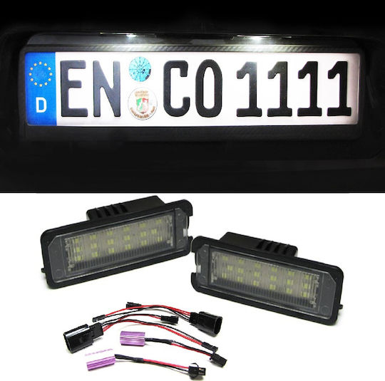Vinstar Φώτα Πινακίδας Led 12V για Volkswagen Beetle / Golf / Lupo / Passat / Polo / Scirocco 2τμχ