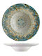 Bonna Luca Mosaic Plate Pasta made of Porcelain Multicolour with Diameter 28cm