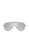 D.Franklin Sunglasses with Silver Metal Frame and Silver Mirror Lens DFKSUN1124-0816-UNI