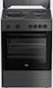 Beko Κουζίνα 65lt με Εμαγιέ Εστίες Π60εκ. Μαύρη