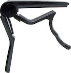 Gewa Metallic Trigger Capo for Classic Guitar Fire&Stone D-Style Classical Aluminium Black