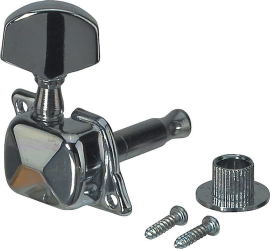 Gewa Gewa Stimmwirbel für Akustische Gitarre Fire&Stone Akustische Gitarre Tuning Keys Chrom Geschlossen Metallknöpfe
