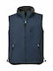 Portwest Waterproof Safety Vest with Fleece Lining Blue Double-sided