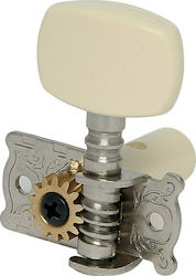 Gewa Fire&Stone Small Body Folk Guitar String Instruments Tuning Pegs for Acoustic Guitar Silver