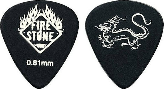 Gewa Πένες Κιθάρας Fire&Stone Monster Dragon 351 Πάχους 0.81mm Σετ 12τμχ Black