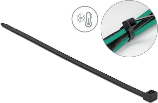 DeLock Cable Ties Plastic 380mm x 7.6mm in Black Colour (50 pcs)