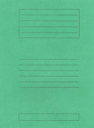 Exas Paper File Folder with Elastic Green 50 Pieces