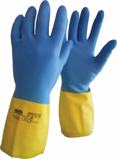 Mapa Duomix 405 Gloves for Work Blue Latex/Cotton 1pcs