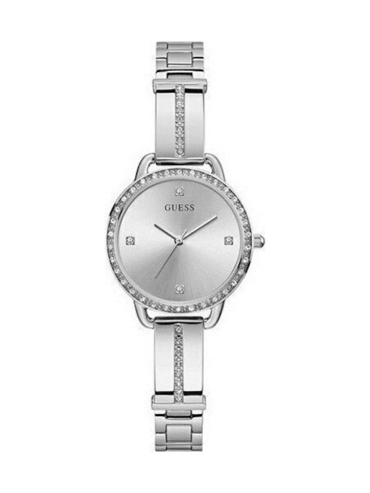 Guess Womens Watch 30mm Battery With Silver Ste...