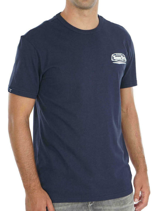 Superdry Ανδρικό T-shirt Navy Μπλε με Λογότυπο