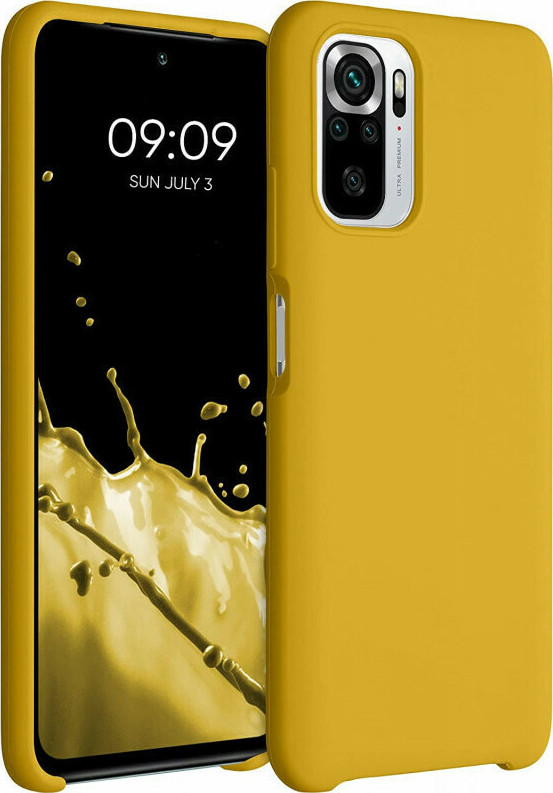 KWmobile Rubber Back Cover Σιλικόνης Honey Yellow (Redmi Note 10 / 10s